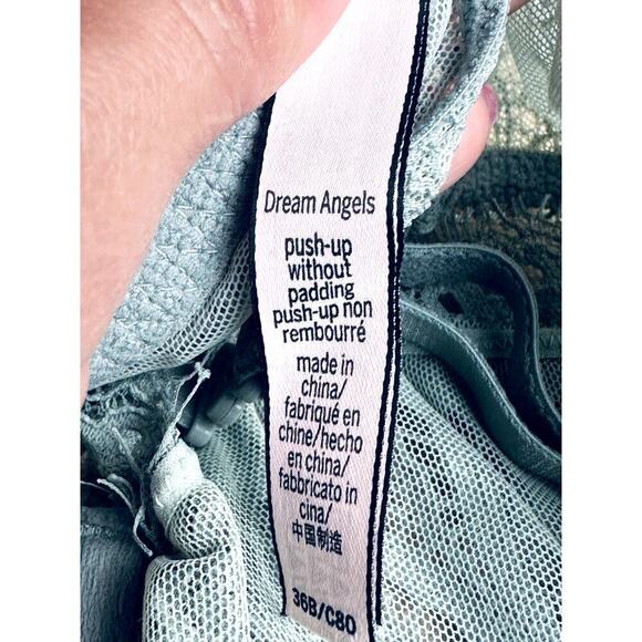 Victoria Secret Teal Lace Underwire Bra Women's Size 36B - Picture 6 of 7